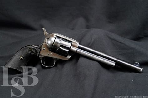 Colt 1st Gen Single Action Army Saa 7 12″ 38 40 Wcf Revolver 1909 Candr Lock Stock And Barrel