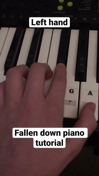 Fallen Down Piano Tutorial Shorts Piano Youtube