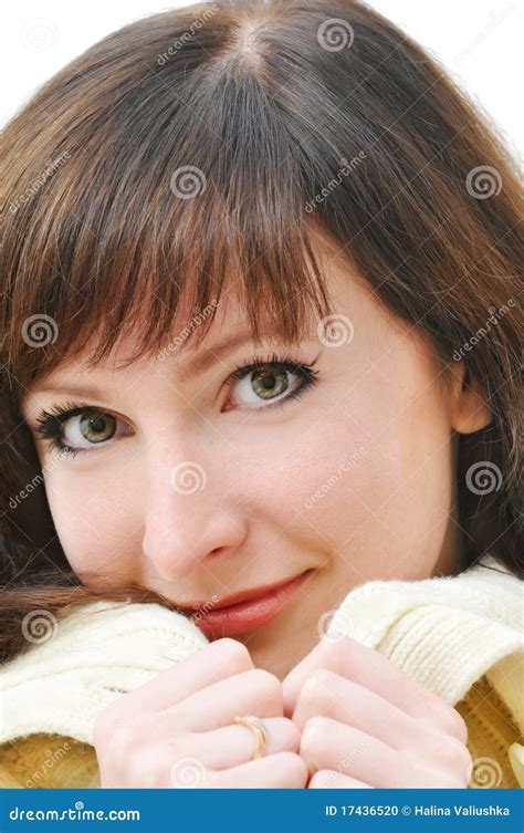 Portrait Of Beauty Girl Stock Photo Image Of Female 17436520