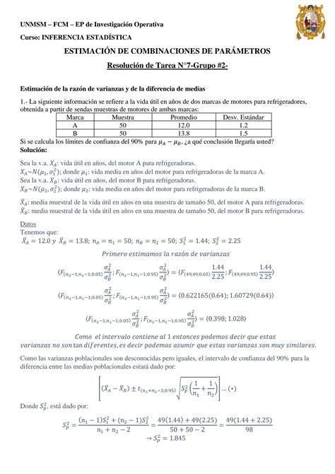 SOLUTION 6 Inferencia Estad Stica Ejercicios Resueltos Studypool