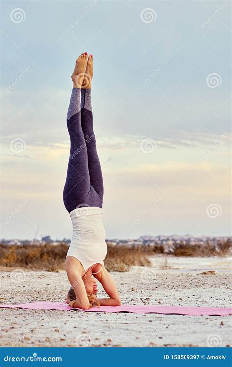 Yoga Headstand Royalty-Free Stock Image | CartoonDealer.com #25667626