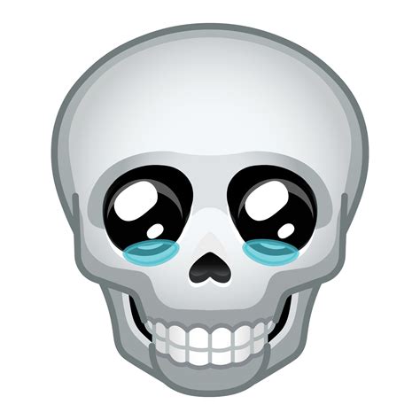 Simple bone skull Large size of emoji skull 33945384 Vector Art at Vecteezy