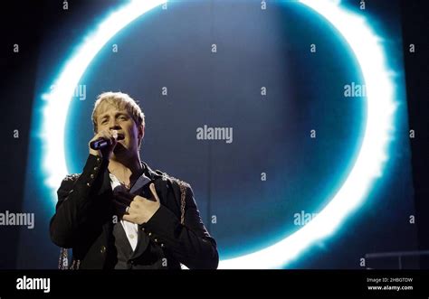 Kian Egan Of Westlife Performing Live In Concert During The Bands