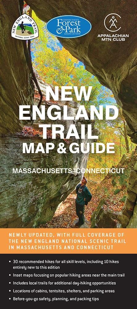 New England Trail Map Guide Appalachian Mountain Club Books