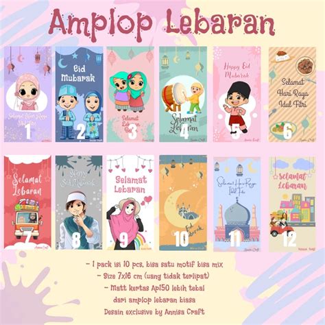 Jual AMPLOP LEBARAN ISI 10 PCS Shopee Indonesia