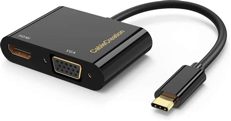 Amazon USB C To HDMI VGA Adapter CableCreation Type C To VGA To