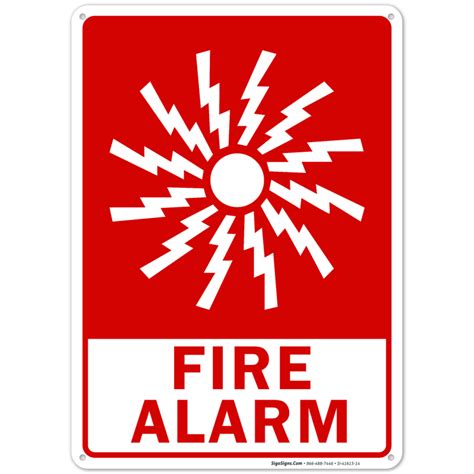 Fire Alarm Sign, Fire Safety Sign