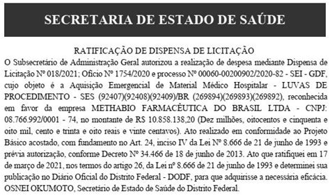 Gdf Faz Compra Emergencial De Luvas Para Profissionais Da Sa De Do Df