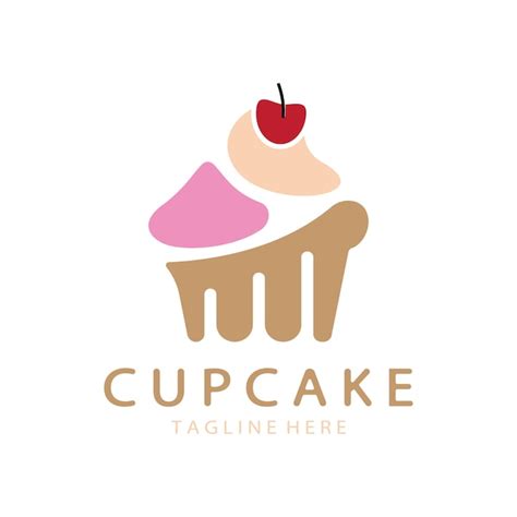 Premium Vector Cupcake Logo Design Vector Illustration Template