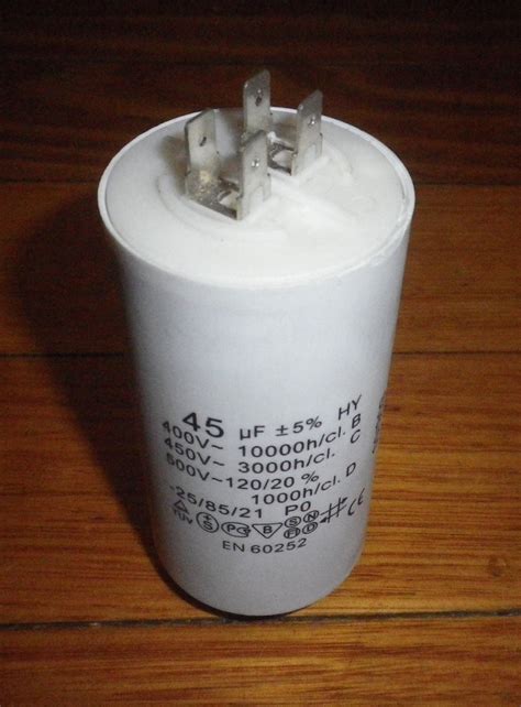 45uF 450Volt Motor Start Capacitor with Stud - Part # CAP045 | Allfix ...