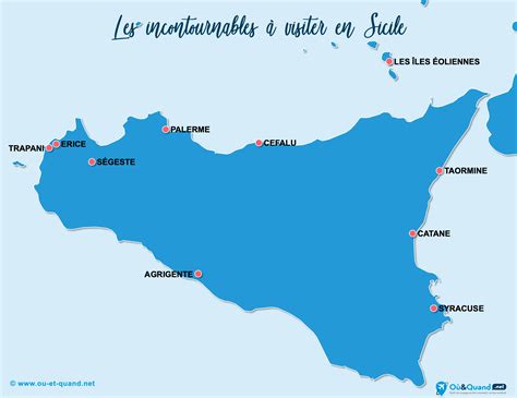 Lieux Visiter En Sicile Que Faire O Aller Carte Touristique