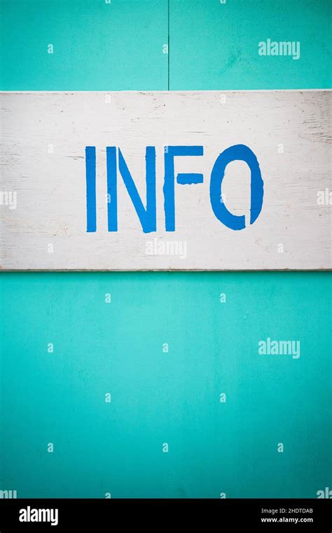 Information Info Informations Infos Stock Photo Alamy