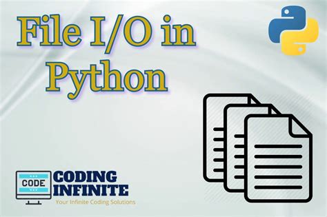 File I O In Python Read And Write Files Tutorial Coding Infinite