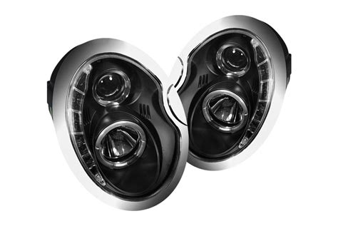 Spyder® PRO-YD-MC02-DRL-BK (5011336) - Black Projector Headlights with LEDs