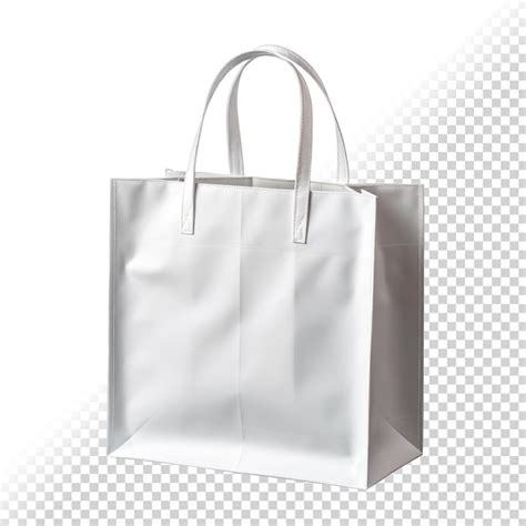 Premium PSD | White paper isolated bag psd template