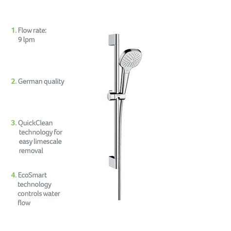 Hansgrohe Croma Select E Vario Ecosmart Shower Set 0 65m