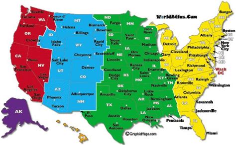 Understanding American Time Zones Time Zone Map United States Map America Map