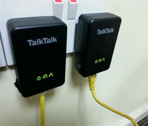 Huawei Talktalk Powerline Adapters Pt200av 2 X Ethernet Cables For Sale