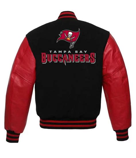 Nfl Tampa Bay Buccaneers Red And Black Varsity Jacket Jackets Masters