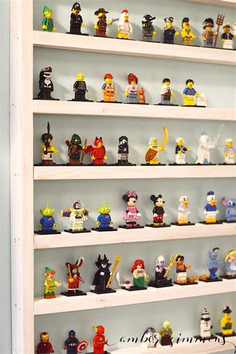 How To Make This 5 Shelf To Display Over 150 Lego Minifigures Lego