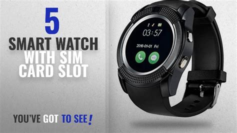 Top 10 Smart Watch With Sim Card Slot 2018 Celestech V8 Smartwatch