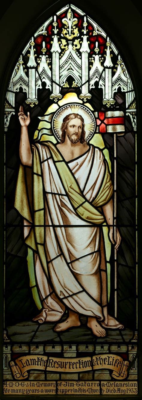 Risen Christ Stained Glass Window Stained Glass Church Stained Glass Windows Church Stained