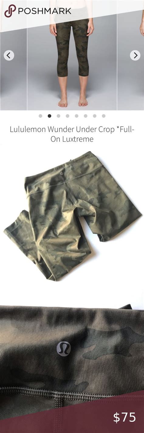 Camo Wunder Under Crop Excellent Condition Full On Luxtreme No