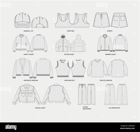 Ultimate Vector Streetwear Clothing Mockup Pack Template Fully Editable Vector Mockups Stock