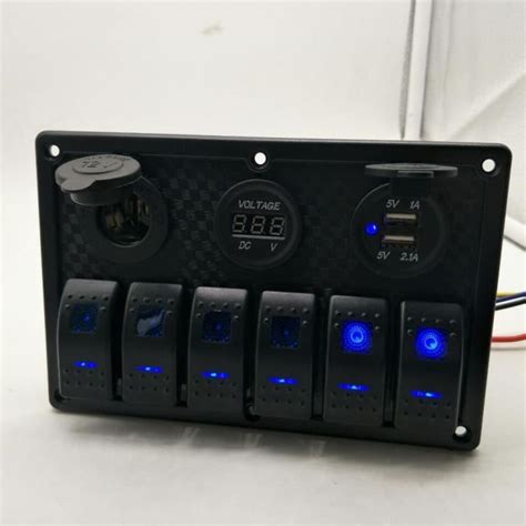 Panneau De Commande Bascule Led Gangs Interrupteur De Voiture