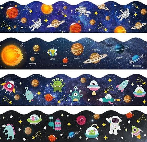 Amazon Anydesign Ft Outer Space Bulletin Board Borders Designs