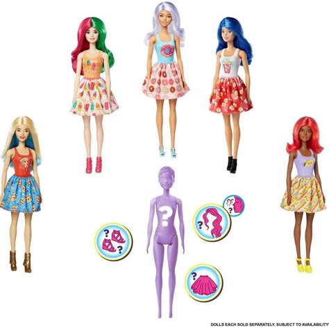 Coloring Changing Barbie Barbie Color Reveal Doll With 7 Surprises