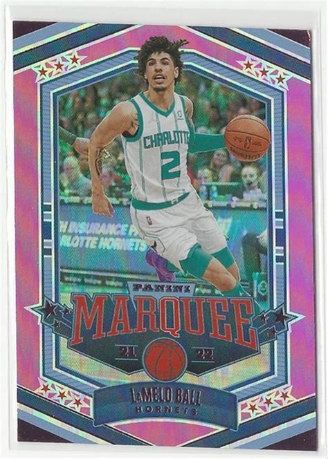 2021 22 Panini Chronicles Marquee LaMelo Ball PINK PARALLEL 361 On