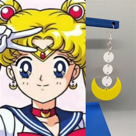 Sailor Moon Inspired Cosplay Earrings Etsy