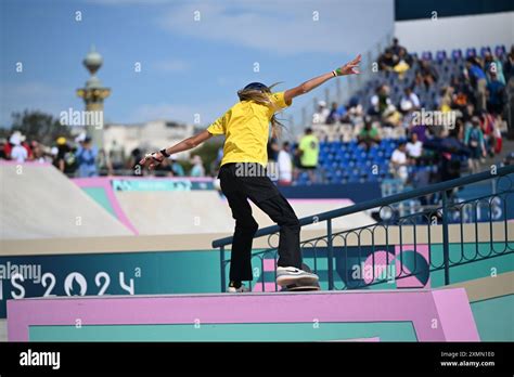 Paris France 28 July 2024 Olympics Sports Skateboarding Brazilian