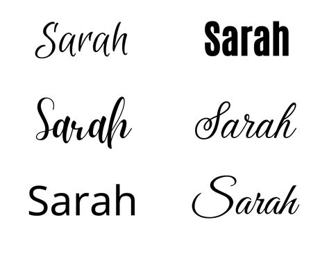 Sarah Svg Sarah Baby Name Svg Sarah Wedding Name Svg Etsy In 2024