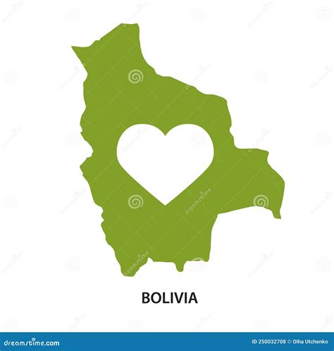 Imprimir Mapa Vector Bolivia Silueta Bolivia De Amor Ilustraci N Del