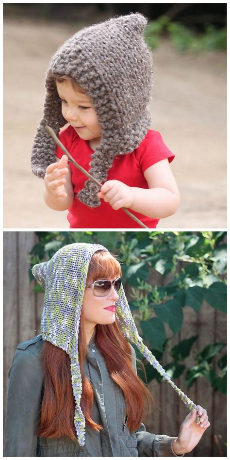 Hatandsandalsguy Truebluemeandyou Diy Woodland Knit Hood Free Pattern