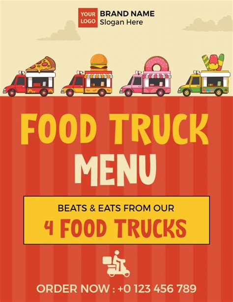 How To Design A Food Truck Menu Using Templates Photoadking