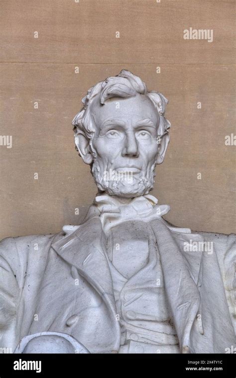 Statue Of Abraham Lincoln Lincoln Memorial Washington Dc Usa Stock