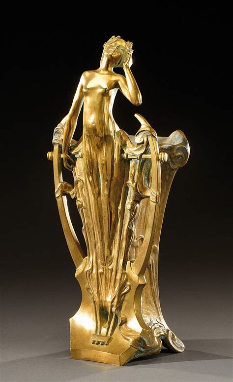 Georges Flamand Jardini Re En Bronze Dor Art Deco