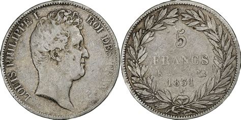 Frankreich Francs K M Nze Louis Philippe Bordeaux S Silber