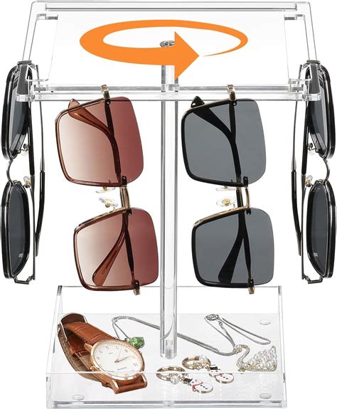 Amazon Wanapure Rotating Acrylic Sunglasses Holder Stand