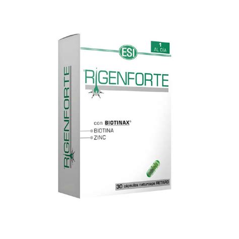 Rigenforte con biotinax 30 cápsulas 370400 vista La Dietética Barcelona