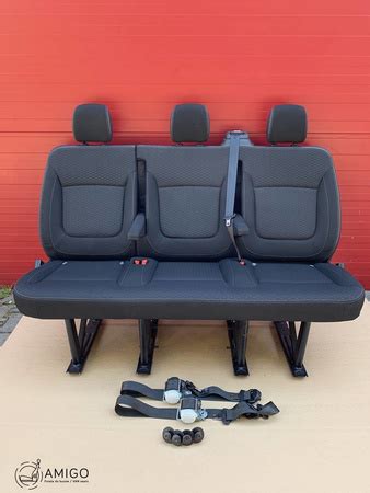 Seat Triple Bench Renault Trafic Opel Vauxhall Vivaro NV300 Talento