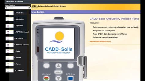 CADD Solis V4 Ambulatory Infusion Pump In Service FULL HD 45 Mins