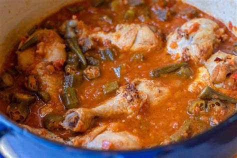 Bamya Turkish Okra Stew With Chicken Cooking Gorgeous