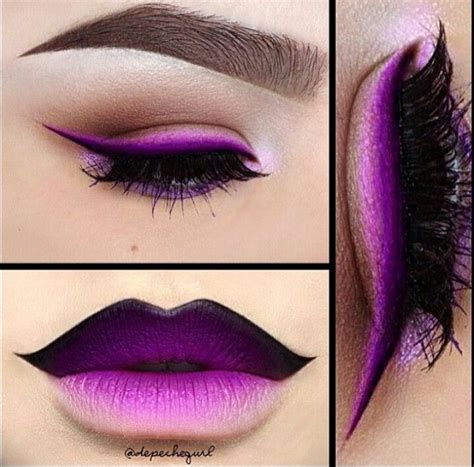 Purple Ombre Makeup Eye Makeup Summer Makeup Makeup Tips