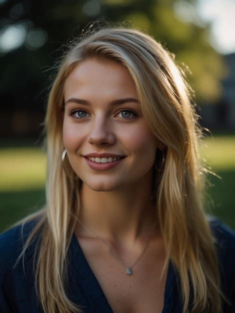 Premium Photo A Woman Wearing A Necklace That Says Quot She Is