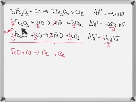 Solved One Reaction Involved In The Conversion Of Iron Ore To The