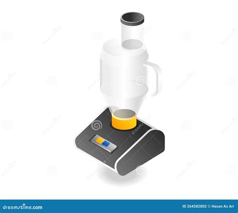 Concept Flat 3d Isometric Illustration Of A Juicer Blender Stock